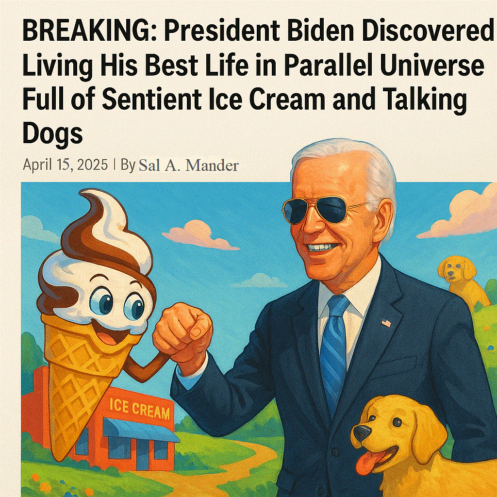 Fake newspaper headline