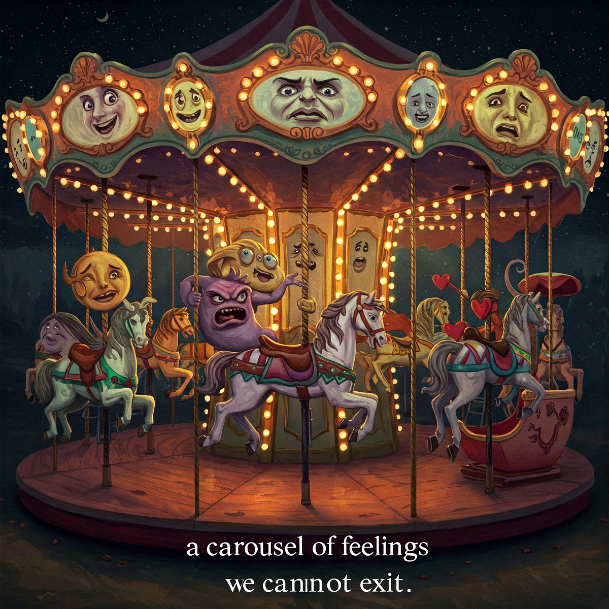 A carousel of feelings you cannot escape