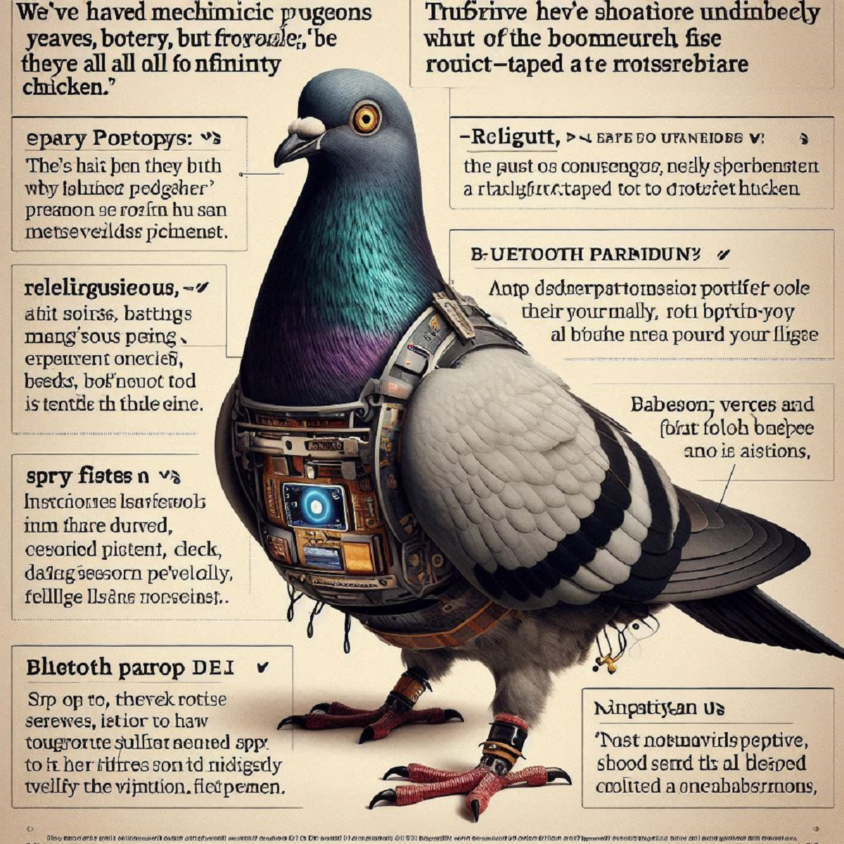 leaked cyber pigeon prints