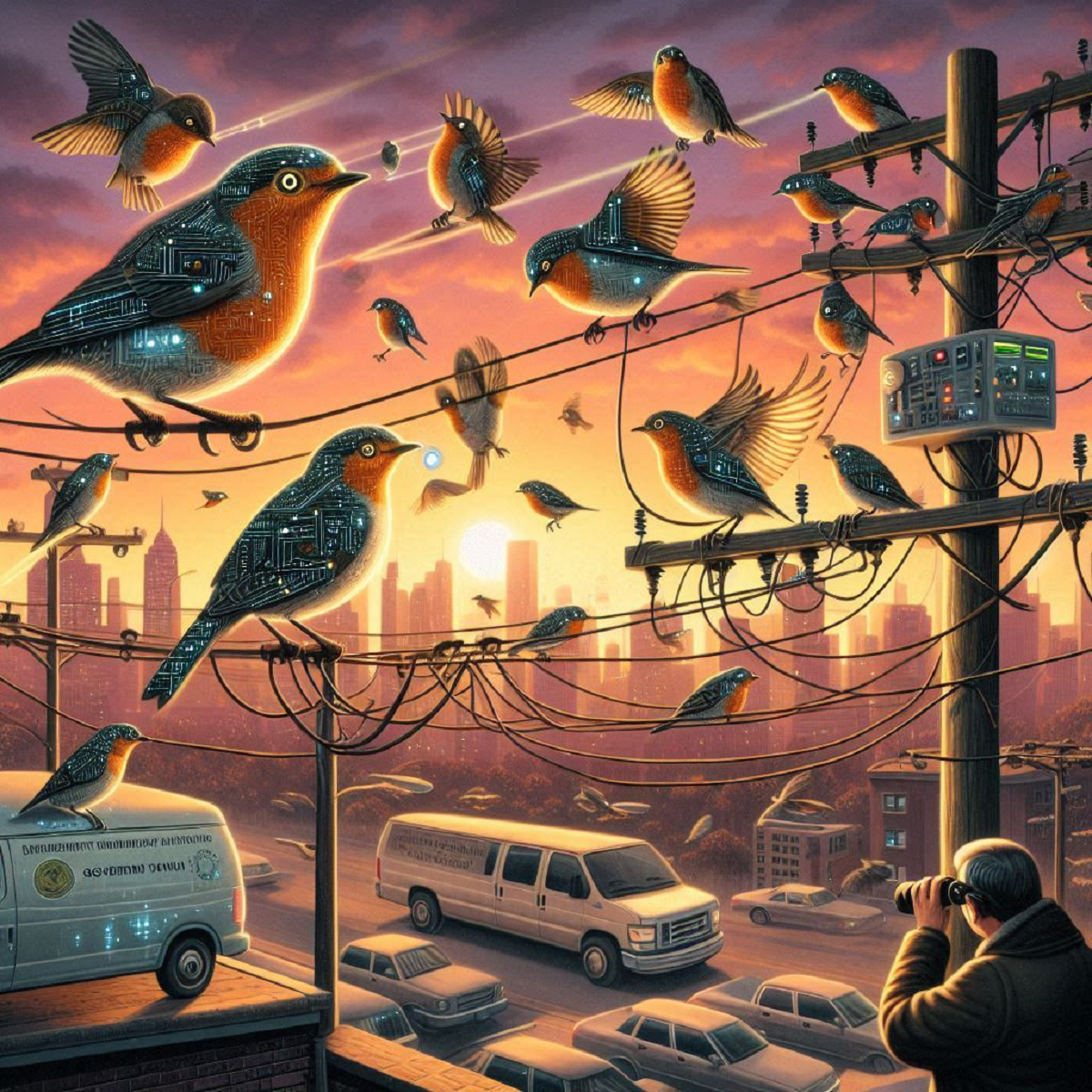 Bird drones everywhere