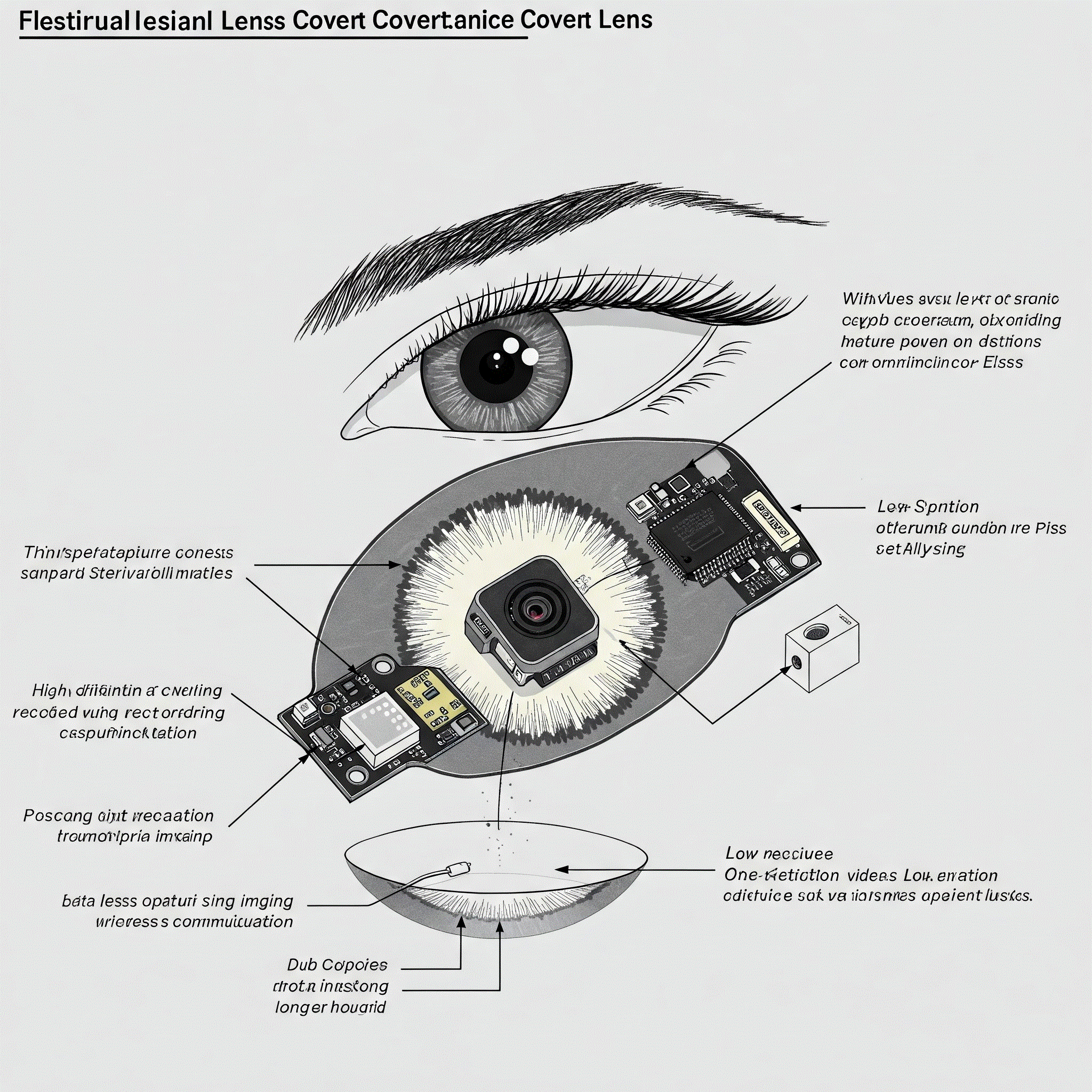 Surveillance contact lense