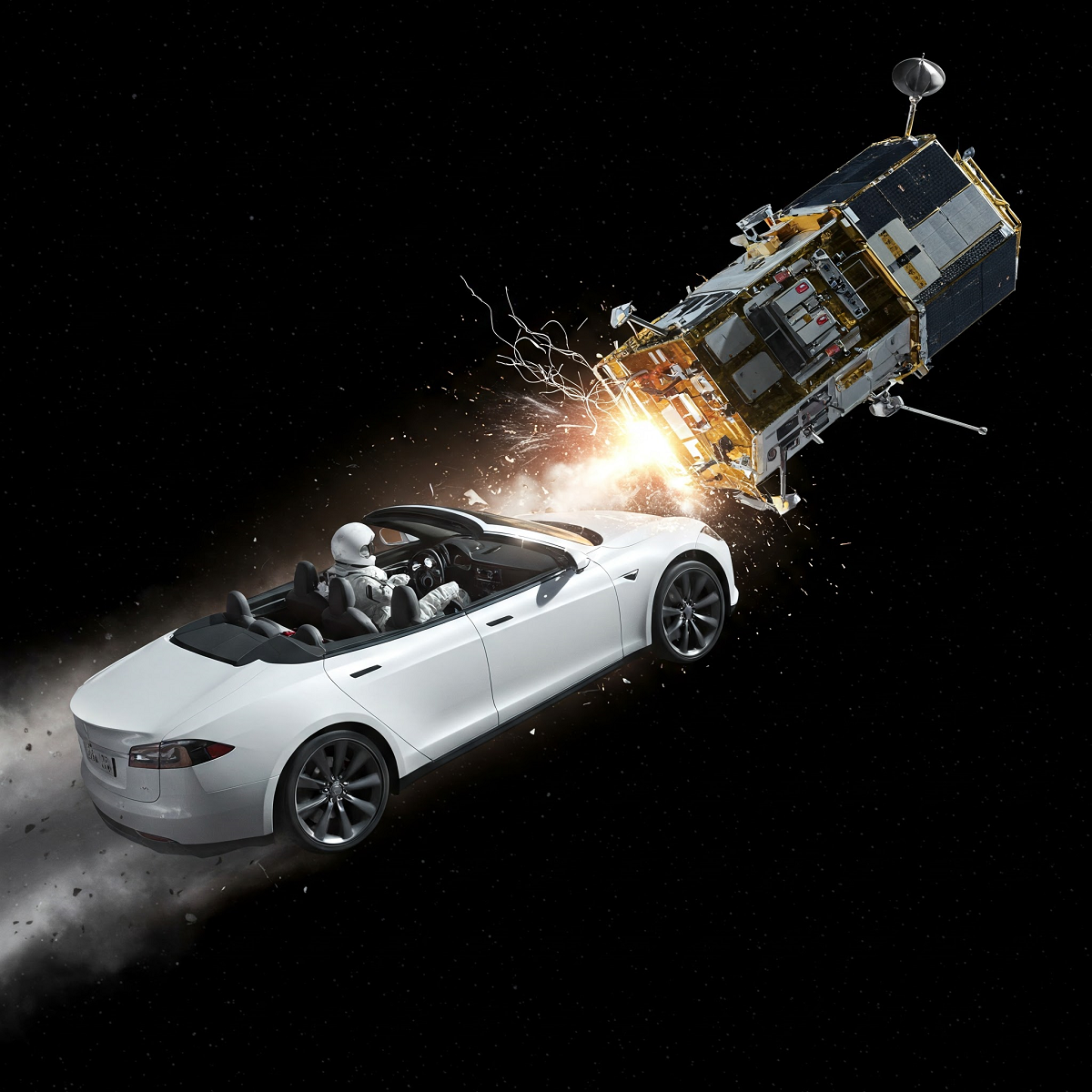 tesla near miss