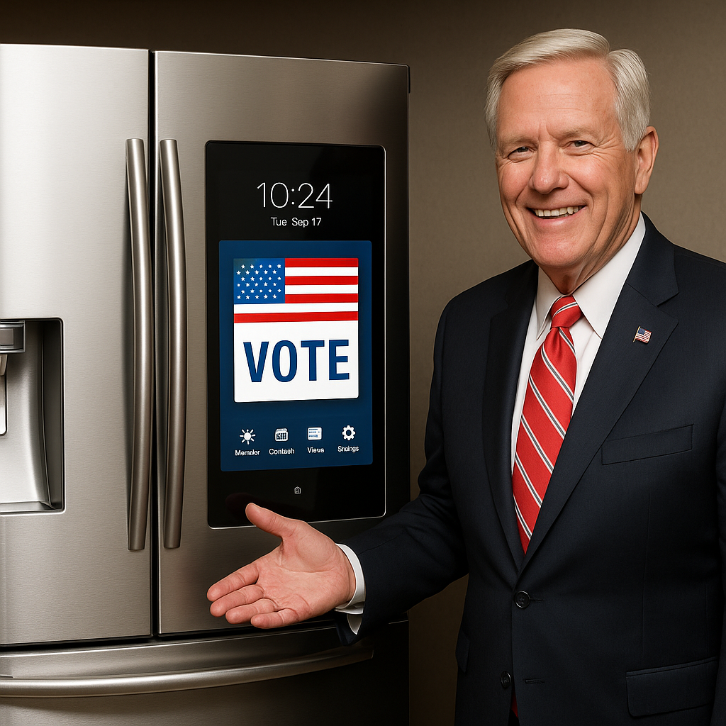 Smart fridge and republican photo op