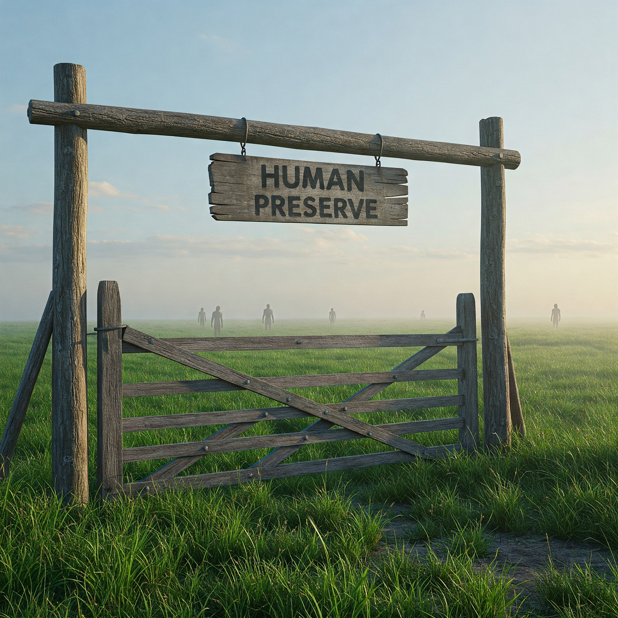 Gate to human preserve