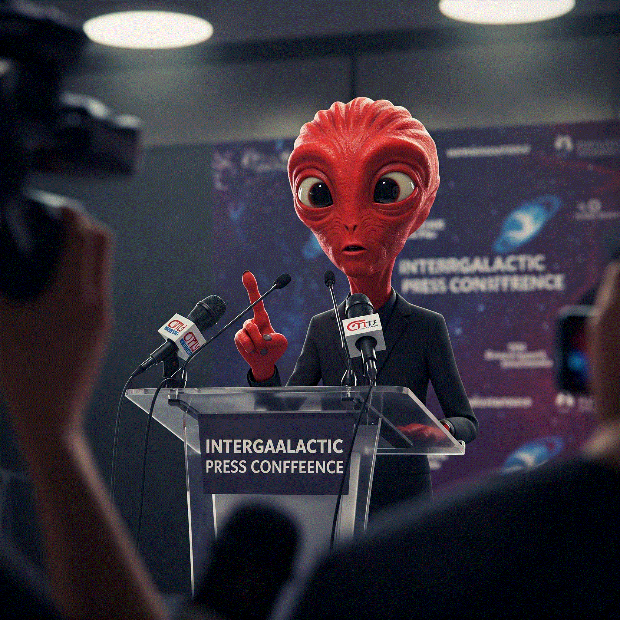 Martian press conference