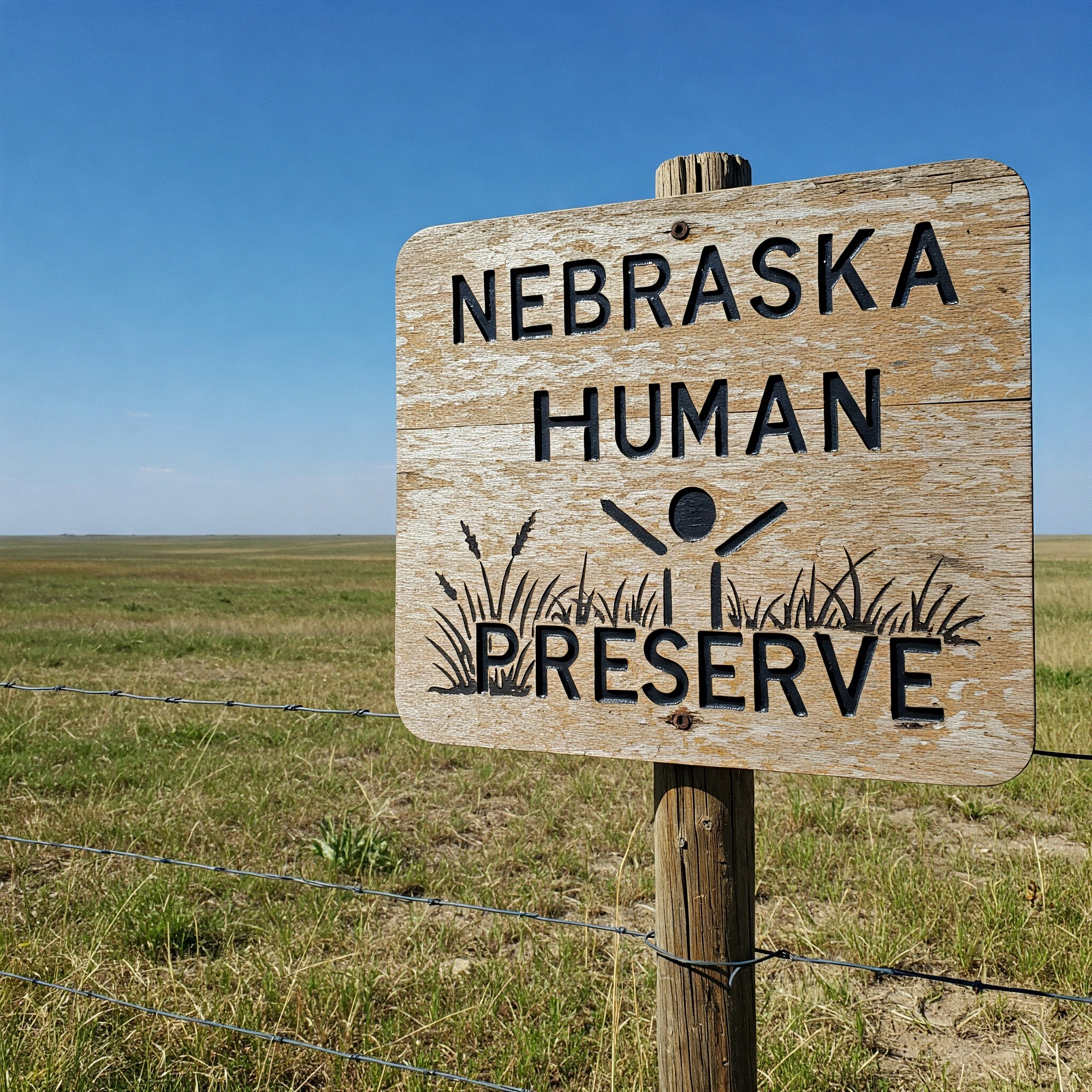Human preserve sign